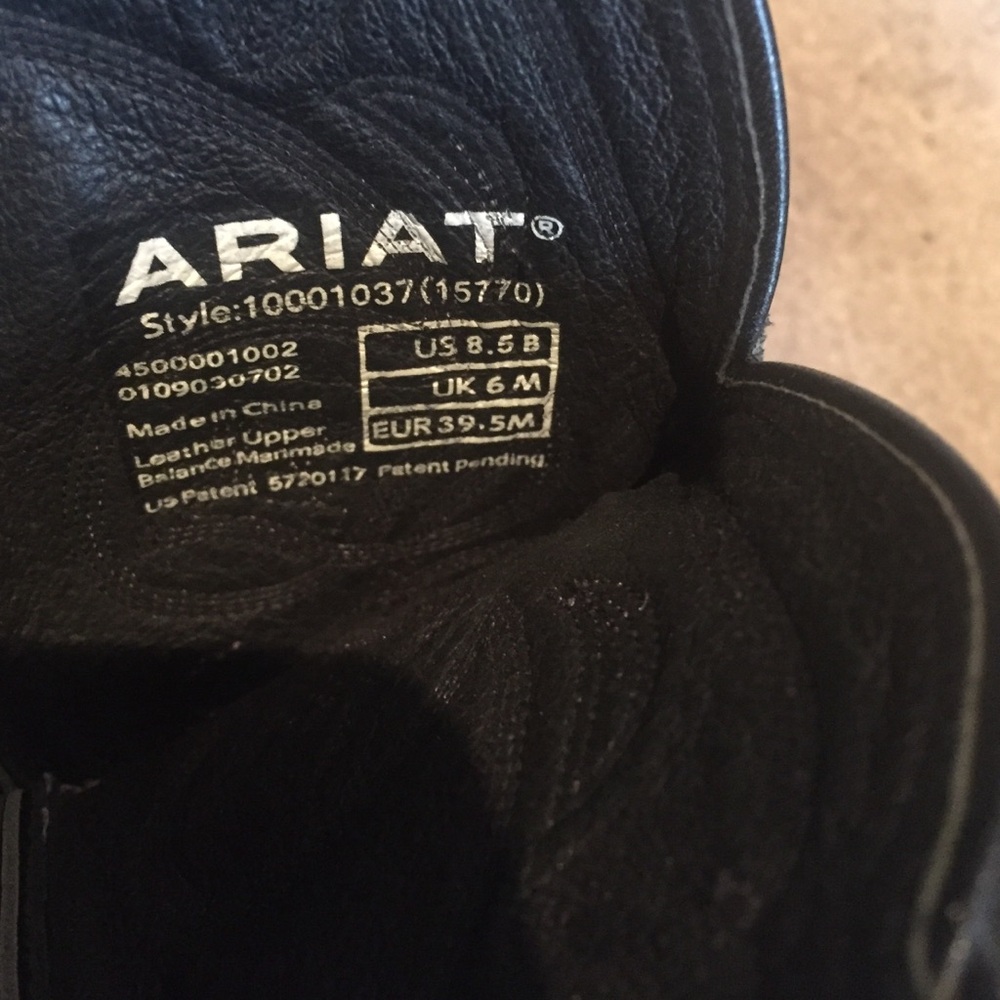 Ariat Black Western Heeled Boots - Picture 3 of 5